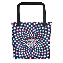 Load image into Gallery viewer, Duotone Repeat Circle Tote Bag