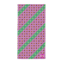 Load image into Gallery viewer, Fluorescent Striped Kaleidoscope Towel