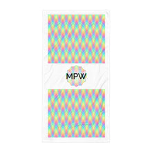 Load image into Gallery viewer, Wavy Pixel Stripes Towel