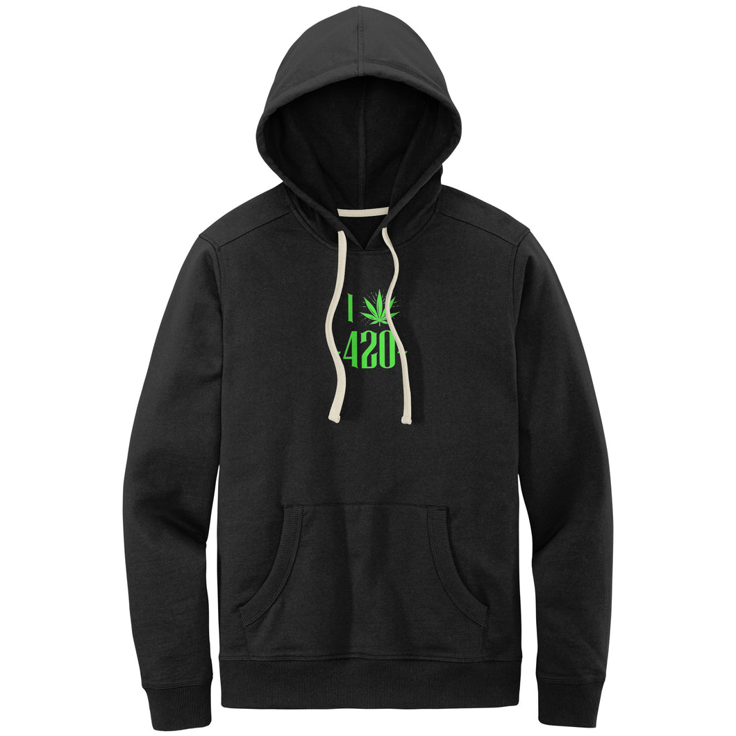 I Heart 420 Unisex District Re-Fleece Hoodie