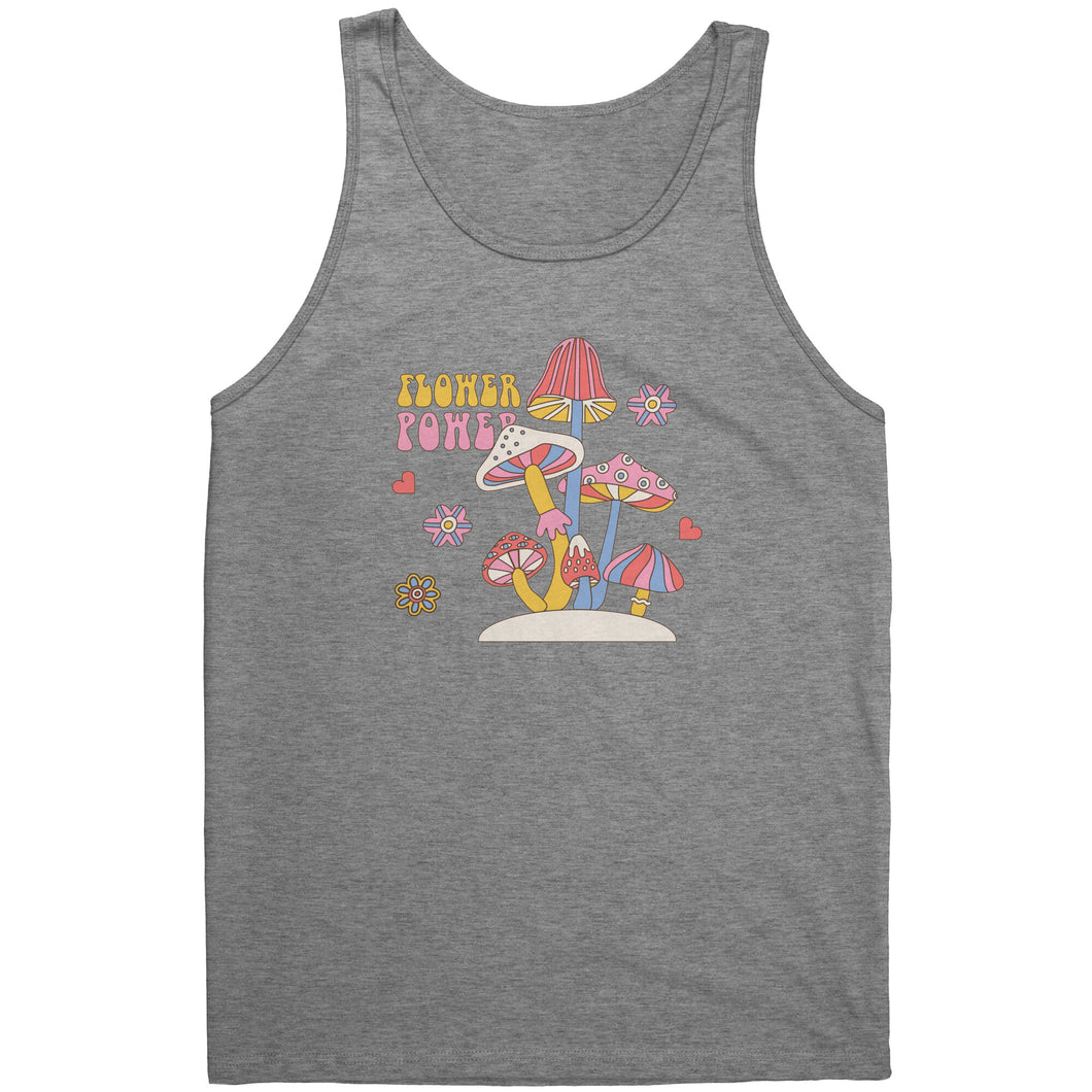 Flower Power Canvas Unisex Tank