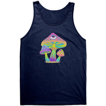 Load image into Gallery viewer, Fluorescent Mushrooms Canvas Unisex Tank
