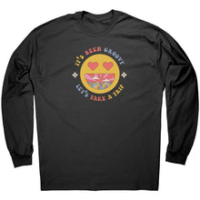 Load image into Gallery viewer, It&#39;s Been Groovy Let&#39;s Take A Trip Smiley Unisex Gildan Long Sleeve Shirt
