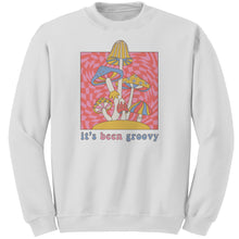 Load image into Gallery viewer, It&#39;s Been Groovy Warped Unisex Glidan Crewneck Sweatshirt
